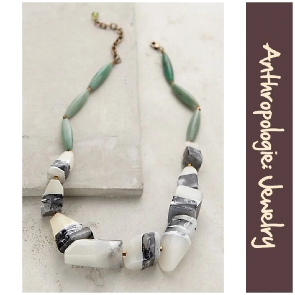 Anthro “Polished Bedrock Necklace” - Picture 10 of 11